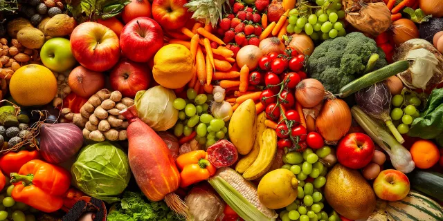 Assortment of fruits and vegetables